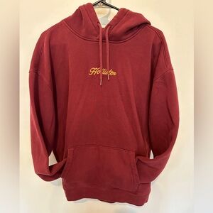 Maroon Hollister hoodie size adult XL